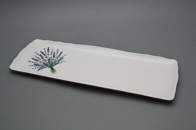 Viereckige Platte 45cm Rokoko Lavendel HFL č.1