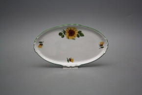 Platte oval Mini 20cm Sonnenblumen ZL