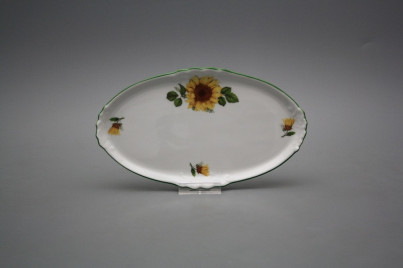 Platte oval Mini 20cm Sonnenblumen ZL č.1
