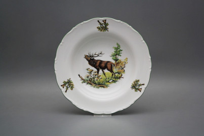 Tiefer Teller 23cm Ofelie Röhrender Hirsch GZL č.1