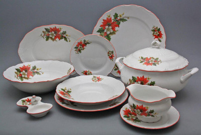 Tafelservice Ofelie Weihnachtsstern 25teiliges CCL č.1