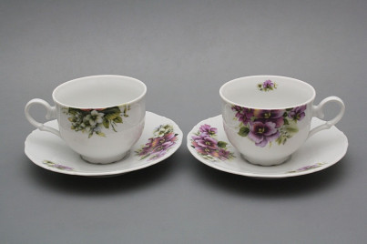 Teetasse 0,18l und Untertasse Ofelie Stiefmütterchen BB č.1