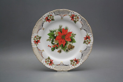 Flacher Teller 25cm Ofelie Weihnachtsstern FGL Lux č.1