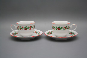 Teetasse 0,18l und Untertasse Ofelie Winterbeeren CL