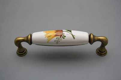Rustikaler Griff 128mm Sonnenblumen č.1
