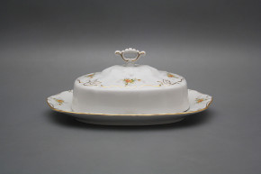 Eckige Butterdose Marie Louise Teerosen GL LUX
