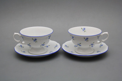 Teetasse 0,2l und Untertasse Alaska Vergissmeinnicht AL Streuer č.1