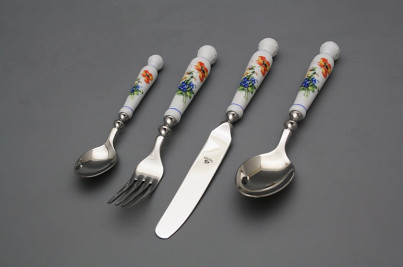 Besteck Set Bohemia 1987 Feldblumen AL 4teilig č.1