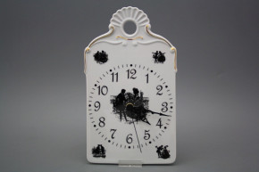 Wanduhr Hackbrett Rokoko-Puppen GL
