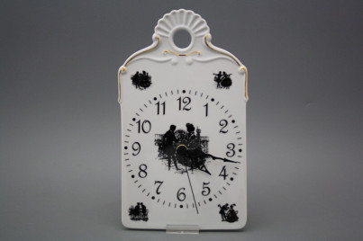 Wanduhr Hackbrett Rokoko-Puppen GL č.1
