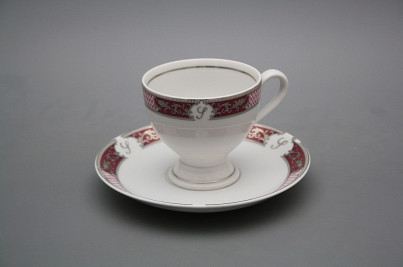 Kaffeetasse 0,135l und Untertasse mit Initialen Christine MPP č.1