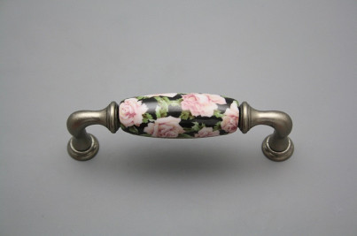 Rustikaler Griff 96mm Schwarze Rose FV č.1