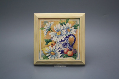 Bild 18cm Blue Gingham Flowers kPBB č.1