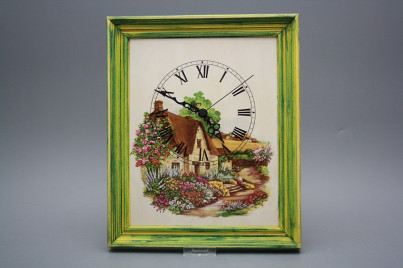 Wanduhr 25x30cm Hütte cZM č.1