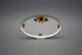 Platte oval Mini 20cm Sonnenblumen ZL