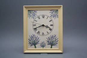 Wanduhr 25x30cm Lavendel cPB