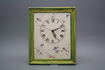 Wanduhr 25x30cm Gänse cZM č.1