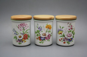 Dose mit Holzdeckel C Meissen Bouquet ZL