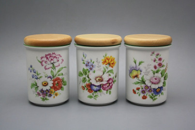 Dose mit Holzdeckel C Meissen Bouquet ZL č.1