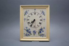 Wanduhr 25x30cm Kornblumen cPB