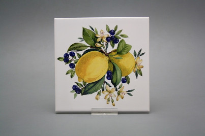 Fliese 15x15cm Lemon weiß glänzend č.1