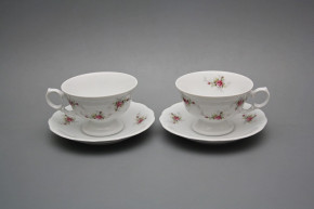 Teetasse 0,2l und Untertasse Alaska Rosarote Rosen BB