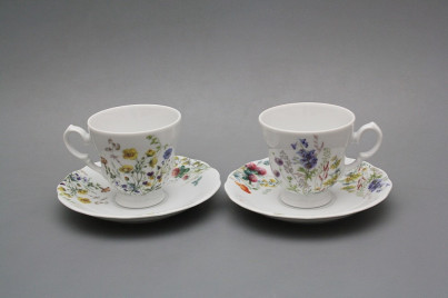 Kaffeetasse 0,2l und Untertasse Alaska Blumenwiese BB č.1