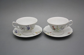 Teetasse 0,2l und Untertasse Alaska Blumenwiese BB