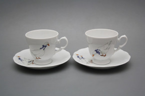 Kaffeetasse 0,2l und Untertasse Alaska Gänse BB