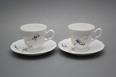 Kaffeetasse 0,2l und Untertasse Alaska Gänse BB č.1
