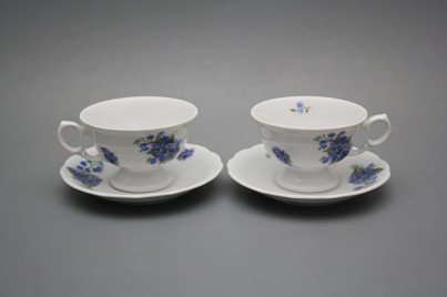 Teetasse 0,2l und Untertasse Alaska Vergissmeinnicht BB č.1