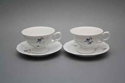 Teetasse 0,2l und Untertasse Alaska Gänse BB č.1