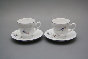 Kaffeetasse 0,2l und Untertasse Alaska Gänse ML