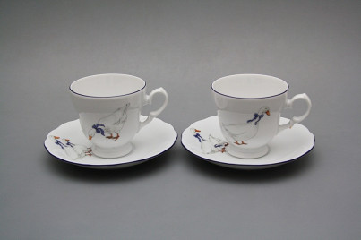Kaffeetasse 0,2l und Untertasse Alaska Gänse ML č.1