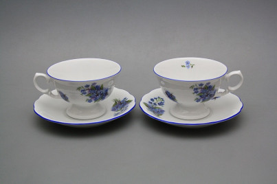 Teetasse 0,2l und Untertasse Alaska Vergissmeinnicht AL č.1