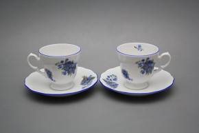 Kaffeetasse 0,2l und Untertasse Alaska Vergissmeinnicht AL