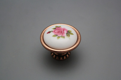 Rustikaler Handgriff Bohemia 40mm Rose Elizabeth rosa CU č.1