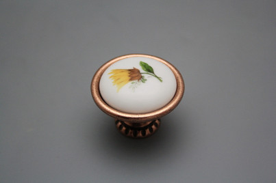 Rustikaler Handgriff Bohemia 40mm Sonnenblumen CU č.1