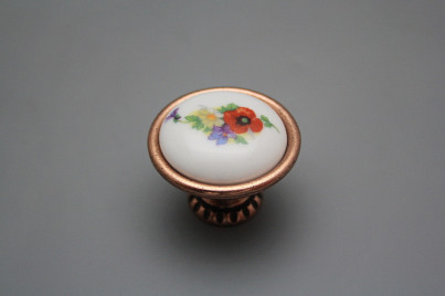 Rustikaler Handgriff Bohemia 40mm Klatschmohn CU č.1