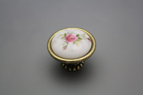 Rustikaler Handgriff Bohemia 40mm Rosarote Rosen