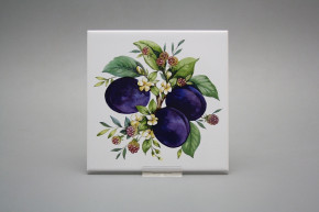 Fliese 15x15cm Plum hellgrau glänzend