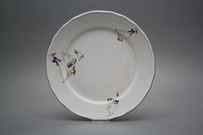 Flacher Teller 26cm Rokoko Gänse CML č.1