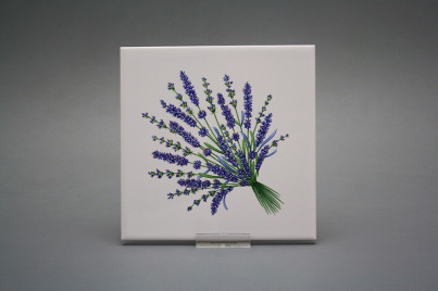 Fliese 15x15cm Lavendel weiß glänzend č.1