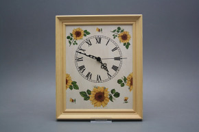 Wanduhr 25x30cm Sonnenblumen cPB