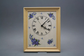 Wanduhr 25x30cm Vergissmeinnicht cPB