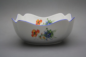 Quadratische Salatschüssel 24cm Rokoko Feldblumen EAL