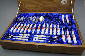 Besteck Set Bohemia 1987 Weihnachtsstern CL 24teilig mit Holzbox