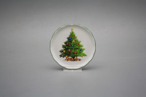Glasuntersetzer 10cm Rokoko Christmas Tree ZL