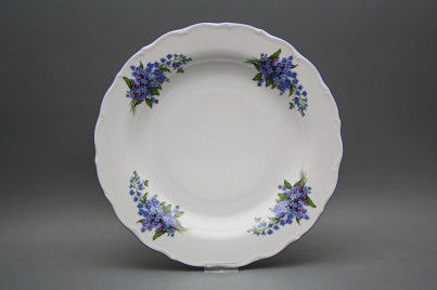 Runde flache Schüssel 31cm Verona Vergissmeinnicht EAL č.1
