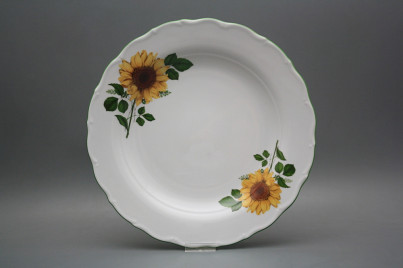 Runde flache Schüssel 31cm Verona Sonnenblumen DZL č.1
